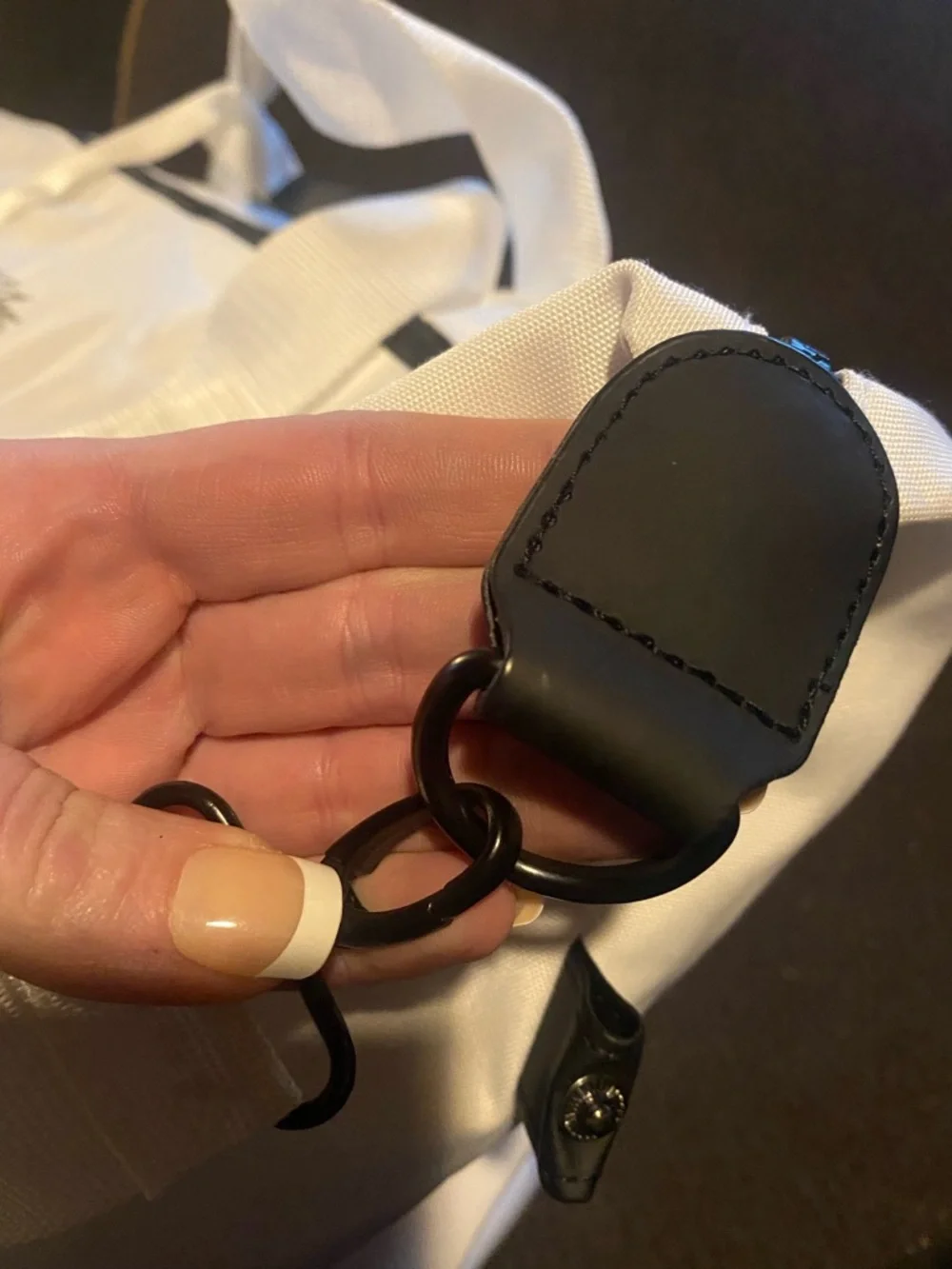 Lacoste Parfums White and Black Travel Duffle